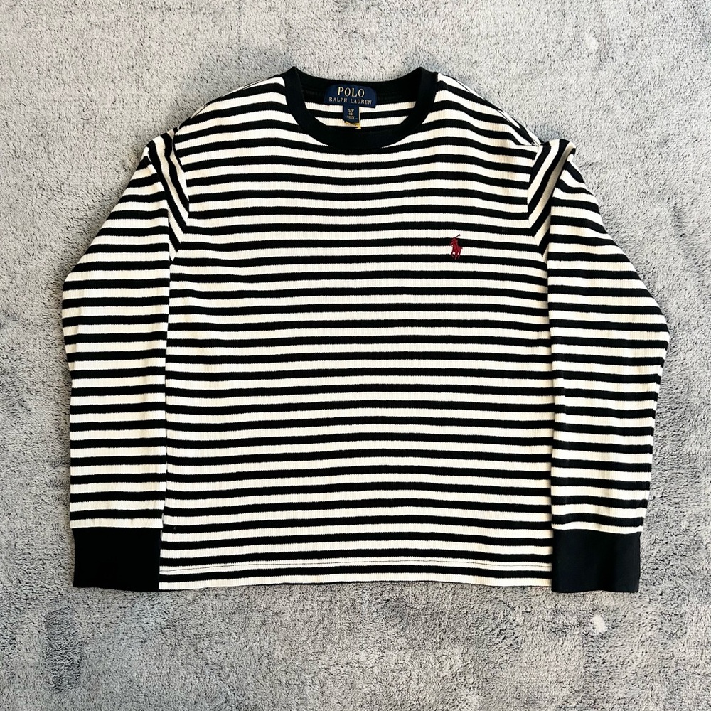 🌸POLO RALPH LAUREN Kids 100% Cotton Sweater Stripes US S (8)